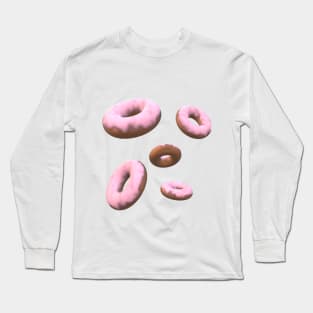 5 Pink Donuts Long Sleeve T-Shirt